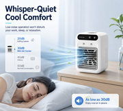 Portable USB Mini Air Cooler Fan, Desktop Mist Cooling Fan for Bedroom, Office and Dorm