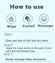 Pet Paw Cream for Dog and Cat Paws Dry Moist Foot Pad Care