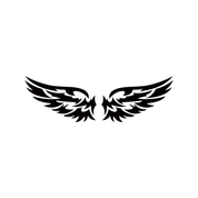 Car Stickers Angel Wings Pattern Outdoor Reflective Car Motorcycle Body Decals Window Scratch Stickers