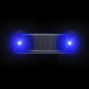 TikTok Car Solar Flashing LED Strobe Light Mini Anti-collision Warning Light Turn Signal Indicator Fit for Motorcycle