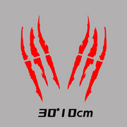 Auto Car Sticker Reflective Monster Claw Scratch Stripe Marks Headlight Decal