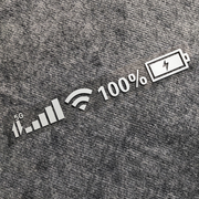 Car Vinyl Stickers Wifi Battery Level Mark Decals Car Rear Windshield Body Car Funny Sticker Silver White Reflective Type