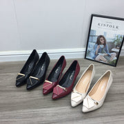 New Leather Shoes High Heels Breathable Dance Party Shoes