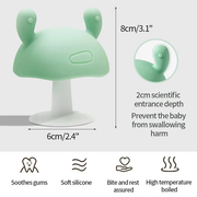 Silicone Baby Teether Teething Toys Mushroom Teether Infant Boys Girl BPA Free Chew Dental Care for Children Nursing Teeth Gift