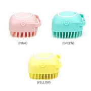 Pet Dog Massage Shampoo Brush Cat Comb Grooming Scrubber Brush for Bathing Short Hair Soft Silicone Brushes Cleaning Accessories