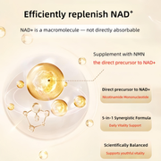 Solivive NAD+ Supplement 5-in-1 Formula – Resveratrol, CoQ10, Turmeric Curcumin & Niacin (B3) – Energy, Cellular Support & Anti-Aging – Non-GMO, Gluten-Free, Vegan Capsules – 60 Count