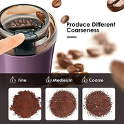 li Household Small Coffee Grinder Electric Grain Grinder Spice Nut And Vanilla Stainless Steel Powderer