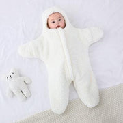 TK Baby 2023 Starfish Pajamas Baby One-piece Clothes Starfish Cute Romper Sleeping Bag Baby Hugging Clothes Thickening  2T-8T
