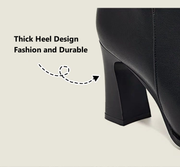 Winter Comfortable Ankle Boots Pointed Toes High Heels With Velvet