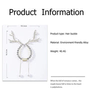 Fashion Alloy Hair Clips for Woman Girls  Metal Hairband Christmas Antlers Hairgrip Barrettes Hair Accessories