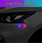 TikTok Car Solar Flashing LED Strobe Light Mini Anti-collision Warning Light Turn Signal Indicator Fit for Motorcycle