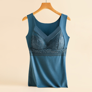 Thermal Lace Underwear Warm Plus Size Vest Top Lingerie Women Winter Inner Wear Thermal Shirt Undershirt Intimate