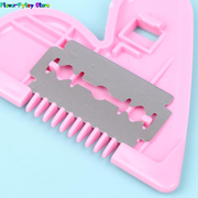 Body Hair Trimmer Pink Peach Heart Double Sided