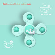 Cartoon Car Windows Sucker Spinning Spinner Toy