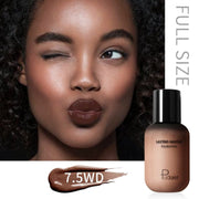 Dark Skin Liquid Foundation Cream For Face Concealer Matte Female Makeup Base Waterproof Long Lasting Facial Cosmetics