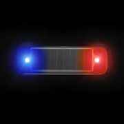 TikTok Car Solar Flashing LED Strobe Light Mini Anti-collision Warning Light Turn Signal Indicator Fit for Motorcycle