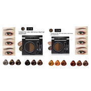 TikTok 2 Color Set Waterproof Eyebrow Powder Eyebrow Cream  Air Cushion Eye Brow Palette Dye Eyebrow