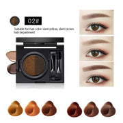 TikTok 2 Color Set Waterproof Eyebrow Powder Eyebrow Cream  Air Cushion Eye Brow Palette Dye Eyebrow