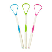 3 Colors  Silicone Tongue Scraper Brush Cleaning Food Grade Single Oral Care Plastic Scraper Tounge Oral Mouth Hygiene Care