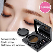 2 Color Set Waterproof Eyebrow Powder Eyebrow Cream  Air Cushion Eye Brow Palette Dye Eyebrow