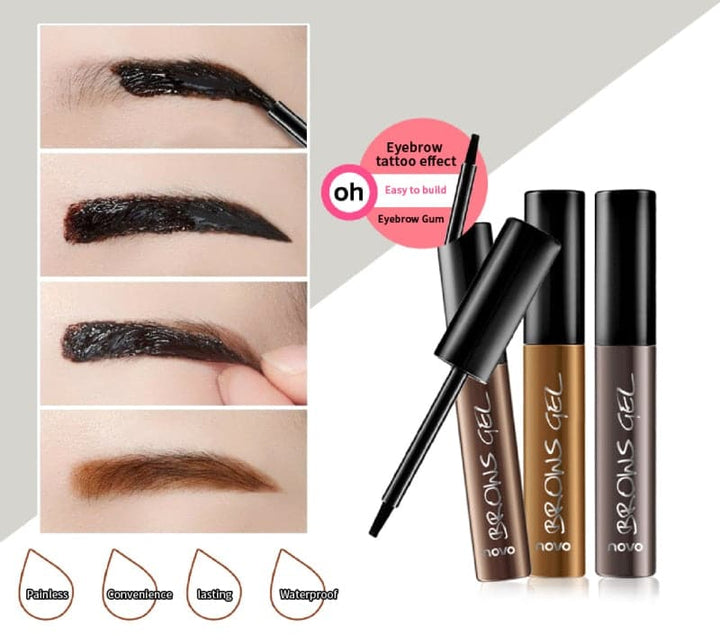 Eyebrow Dye Cream Eye Brow Gel 3 Colors Semi-Persistent Peel-off Tint Brow Eyebrow Cream Lasting