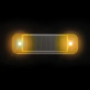 TikTok Car Solar Flashing LED Strobe Light Mini Anti-collision Warning Light Turn Signal Indicator Fit for Motorcycle