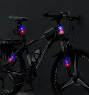 TikTok Car Solar Flashing LED Strobe Light Mini Anti-collision Warning Light Turn Signal Indicator Fit for Motorcycle