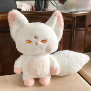 Cute Fox Tail Plush Toy Cute Cartoon Animal Fox Stuffed Doll Girls Lover Valentine's Gift Sofa Decor Pillows