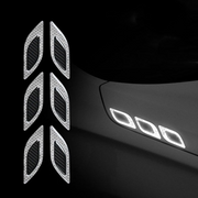 Car Reflective Sticker Car-styling Rearview Mirror Sticker Safety Warning Reflective Sticker Car Strip Stickers Exterior
