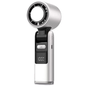 Handheld Turbo Fan – Portable 100-Speed Cooling with Ice-Cooling Plate, USB-C Rechargeable