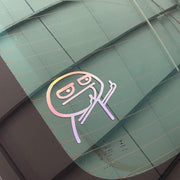 Middle Finger Funny Reflective Vinyl Car Sticker Bike Bicycle Decal Styling Decor Exterior Accessories