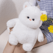 Fluffy Baby White Cat Doll Plush Toy