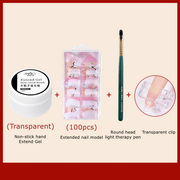 Nail Extension Builder Gel Non-stick Carving Flower Take Shaped UV Polish Glue Easy Extend Poly Nail Gel