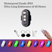 Universal Electric Aircraft Lights Motorcycle Strobe Free Wiring Warning Lights Drone Model Pilot Lights