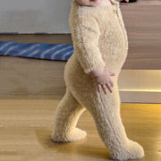 TK Baby Boys Girls Winter Bear Clothes Warm Baby Romper with Hat Cute Sweet Jumpsuit Cute Sweet Lovely Baby Outfit