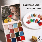 2023 New Solid 16 Color Nail Polish Glue Cans Cream-gel Manicures