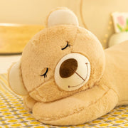 New Love Pink Bear Doll Brown Cute Plush Toy Children's Room Decorations Girls Festival Large Doll Gift