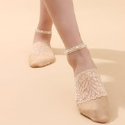 Women Socks Breathable Short Socks Thin Boat Focks Pearl Floral Focks Lace Ankle Socks For Spring New High Quality For Girls
