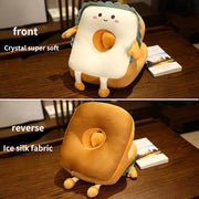 Cartoon Ice Silk Double-hole Nap Pillow With Hole Breathable Office Lunch Break Artifact Multi-functional Four-season Universal