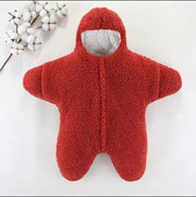 TK Baby 2023 Starfish Pajamas Baby One-piece Clothes Starfish Cute Romper Sleeping Bag Baby Hugging Clothes Thickening  2T-8T