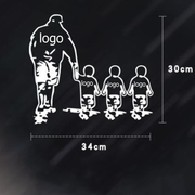 Creative Big Hand Holding Small Hand Customized Car Stickers Modified Fashion Trend Rear Window Stickers