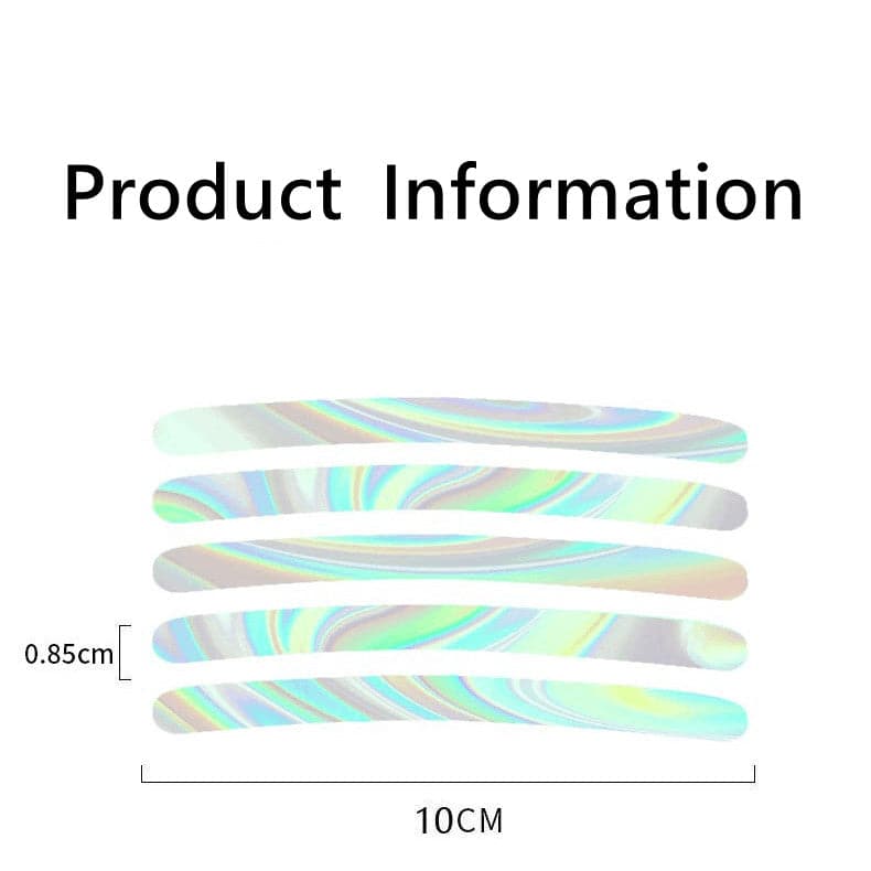 Luminous Tire Anti-collision Sticker Auto Wheel Hub Reflective Colorful Personalized Creative Motorcycle Electric Car Stickers
