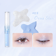 Glitter Liquid Eye Shadow Long Lasting Shimmer Pigmented Cosmetic For Professional Makeup Double-headed Eye Shadow