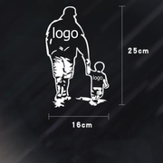 Creative Big Hand Holding Small Hand Customized Car Stickers Modified Fashion Trend Rear Window Stickers