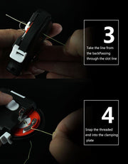 Automatic Portable Fishing Accessories Swinger Method Feeder Fishing Scissors Crochet Hooker Fish Hook Line Tying Device