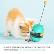 Funny Tumbler Cat Toy With Cat Stick Treat Leaking Toy for Cats Kitten Self-Playing Puzzle Interactive Cat Toys Pet Products