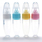 Silicone Baby Feeding Spoon Silicone Food Supplement Children Rice Paste Bottle