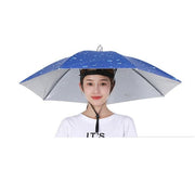 Foldable Double Umbrella Hat Headwear Cap Sun Rain Cap Camping Fishing Caps Sunscreen Shade Umbrella Fishing Hats