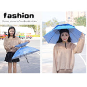 Foldable Double Umbrella Hat Headwear Cap Sun Rain Cap Camping Fishing Caps Sunscreen Shade Umbrella Fishing Hats