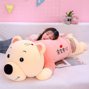 Cute Lying Teddy Bear Plush Toys Stuffed Dolls Homer Sofa Bedroom Decor